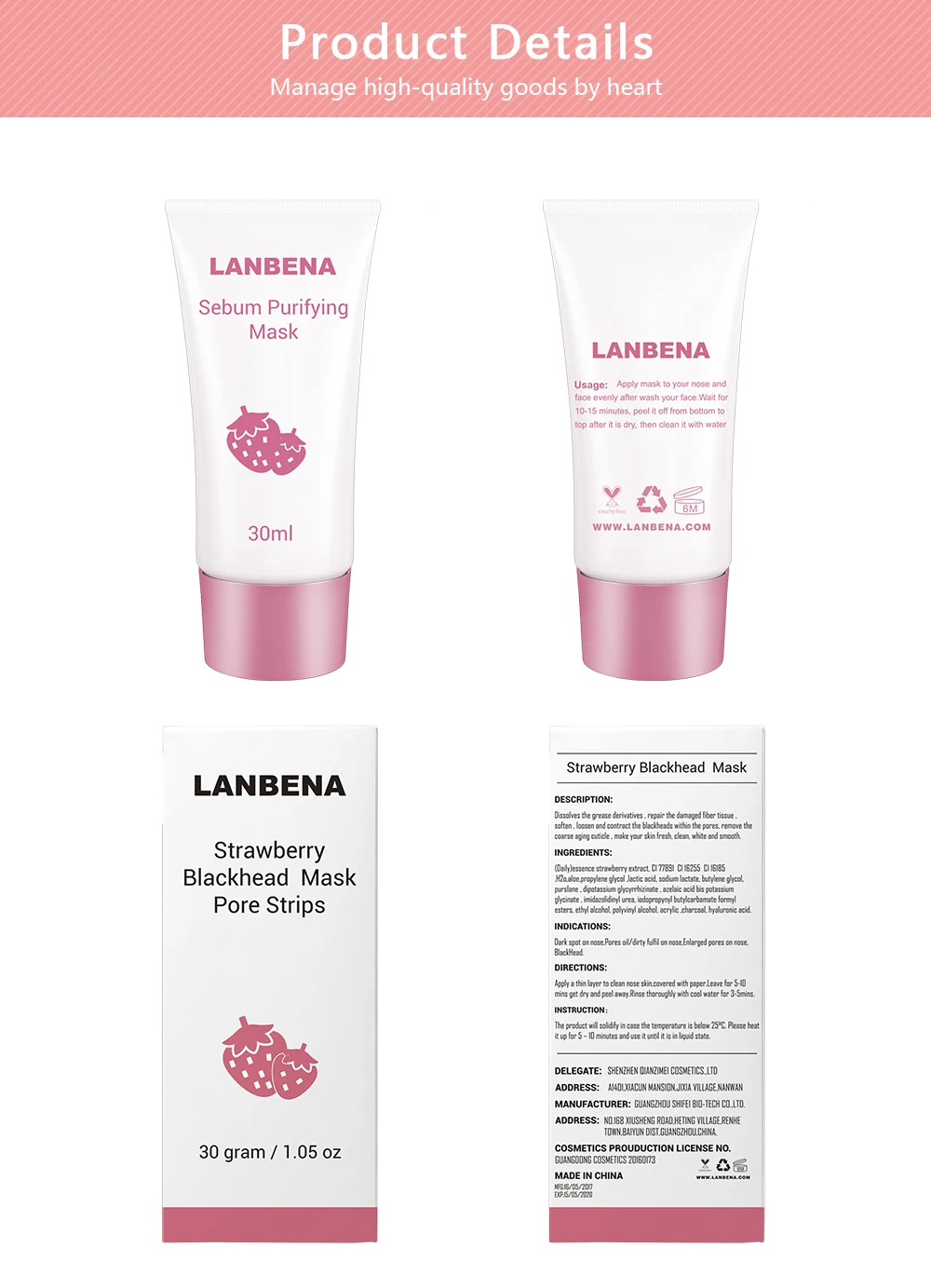 LANBENA, маска для удаления черных точек с клубники, маска для носа, грязевая полоска пор, черная очистка, маска для удаления угрей, лечение угревой сыпи, уход за кожей носа