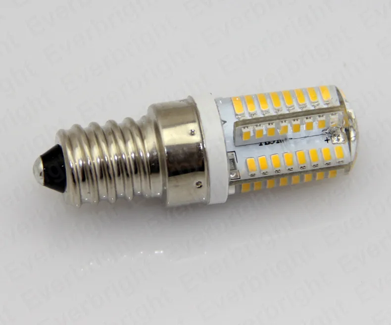 Светодиодный светильник 6 Вт E14 3014 SMD 64 светодиодный высоковольтный Кристалл
