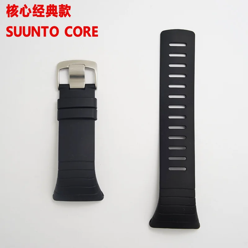 Для сосны Топ core Suunto Core Смотреть каучуковый ремешок открытый черный Замена