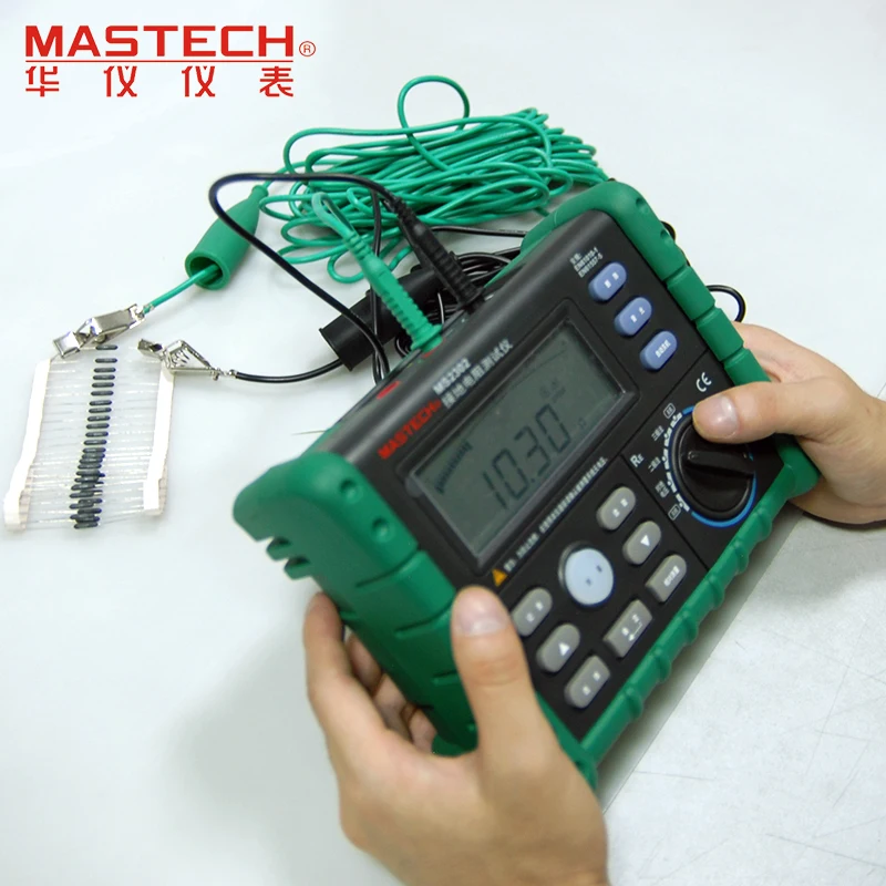 MASTECH MS2302 цифровой измеритель сопротивления заземления 100 наборов записи данных и