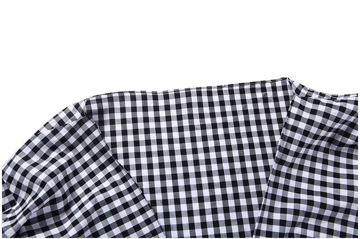 М &amp B высокое качество мода британский винтаж плед с плеча рюшами туника