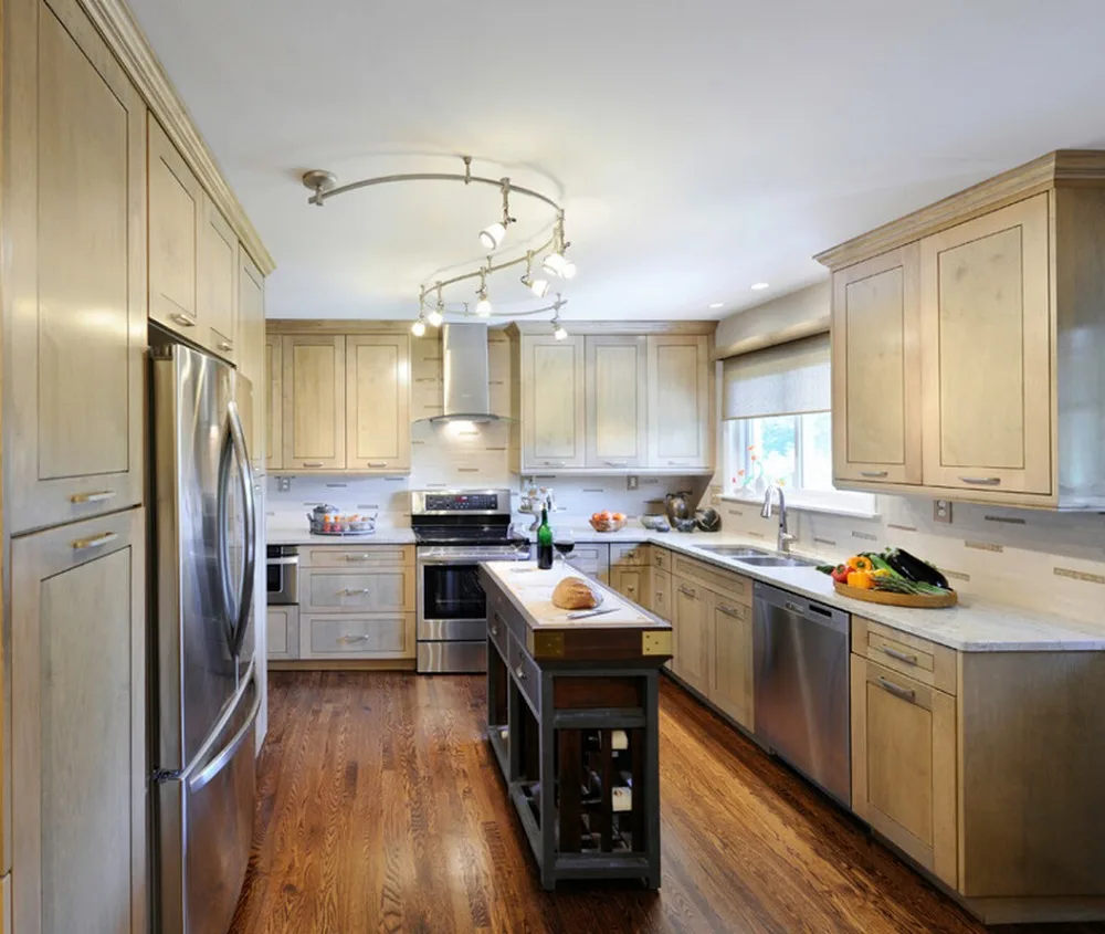 Новый стиль 2017 технические кухонные шкафы американская кухонная мебель из