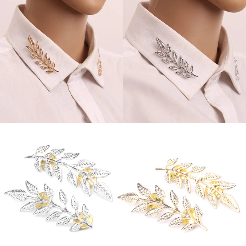 1 пара брошь в виде ветки пшеницы|pin collar|gold collar pinpin pin |