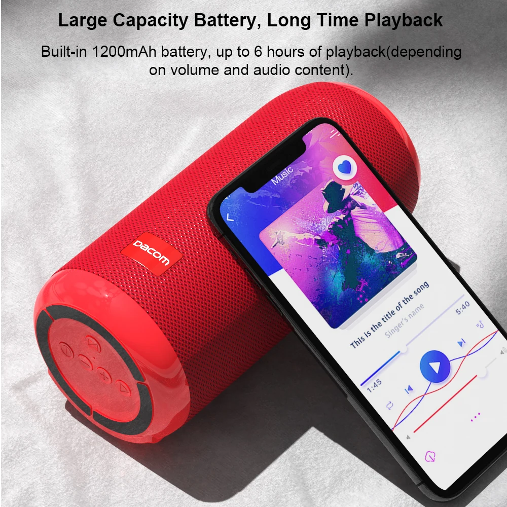 DACOM Q53 портативный Bluetooth динамик открытый велосипед беспроводной