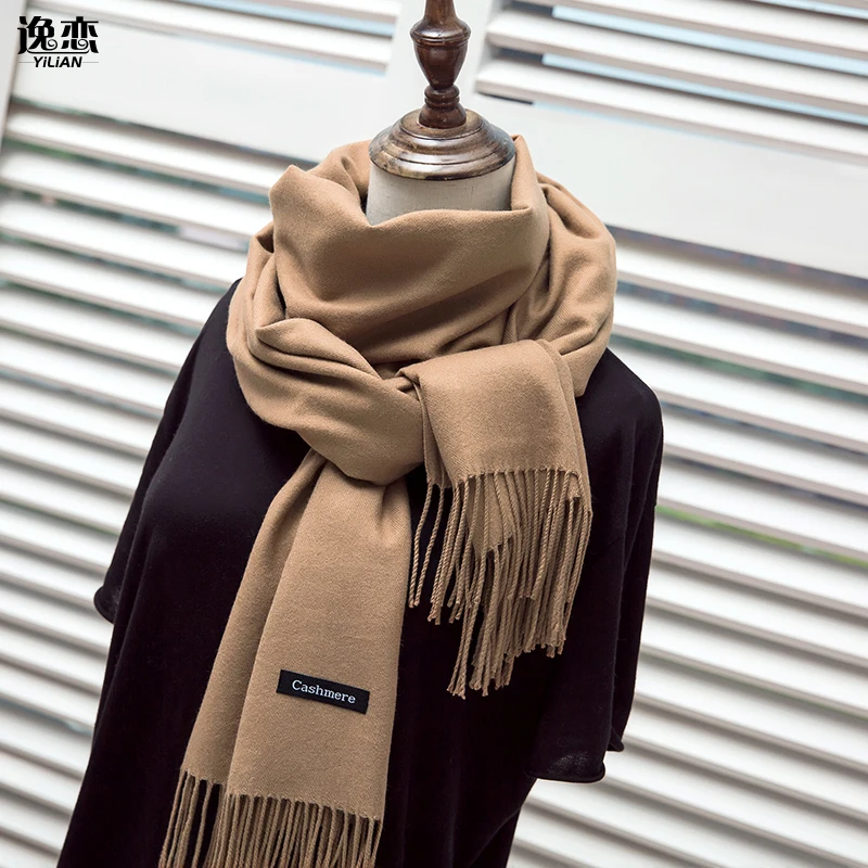 Бренд YILIAN кашемировый шарф для женщин не град потери Одежда высшего качества