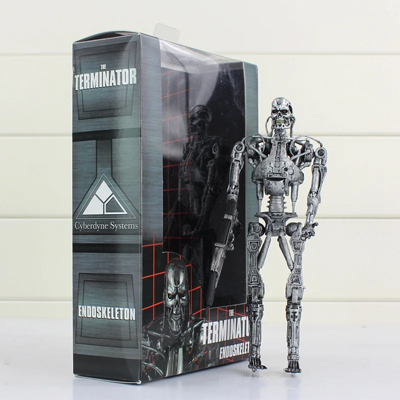 2 Styles The Terminator 18cm ENDOSKELETON Action Figure Robot Toys Collective With Box |