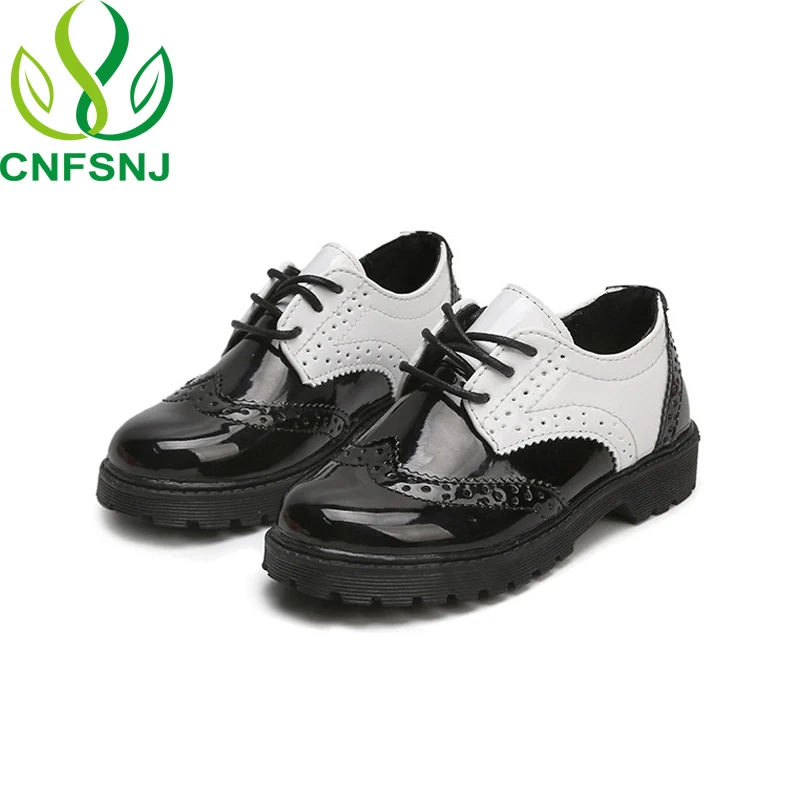 

CNFSNJ brand 2018 new arrive Children Sneakers New Girls Boys Shoes Spring autumn Baby Flats Children British Leather 21-37