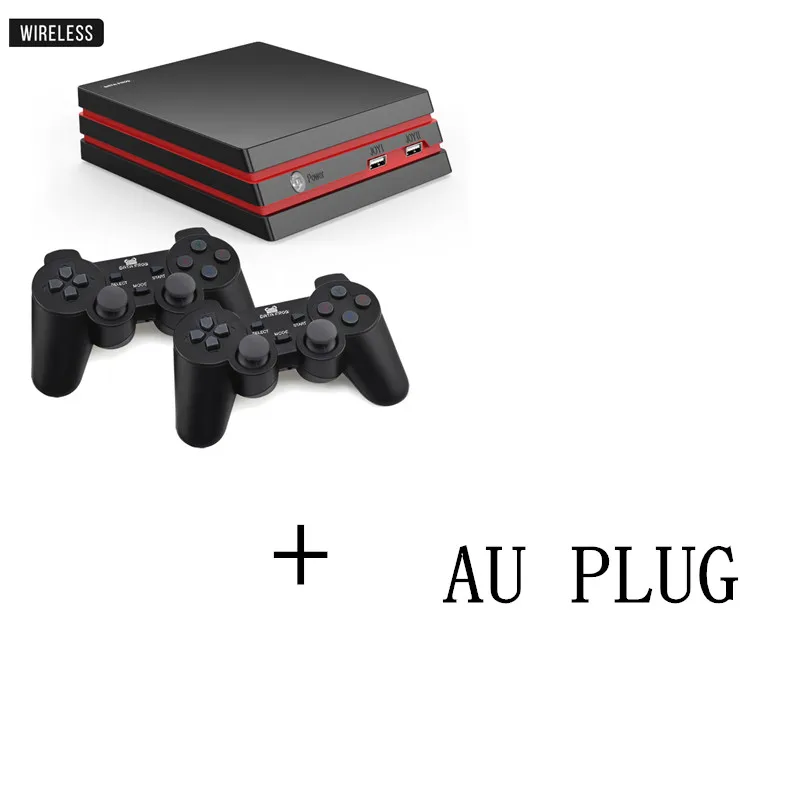 Wirless with AU Plug Данные лягушка видео игровая консоль включает 600 классические игры Поддержка HDMI Ретро игровая консоль с 2,4G беспроводные контроллеры детский подарок - Цвет: Wirless with AU Plug