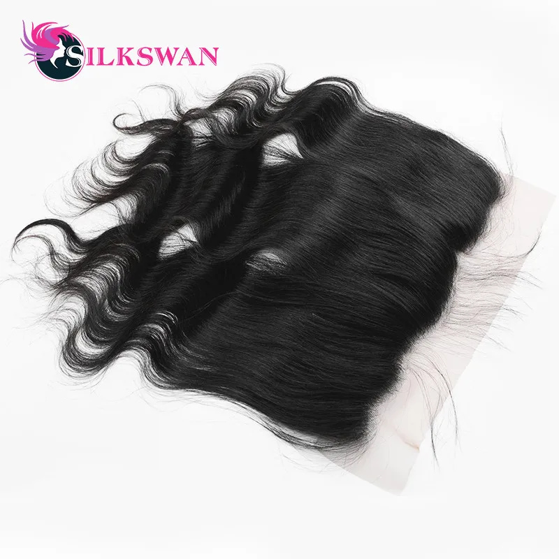 Slikswan волосы волнистые Remy светильник коричневые кружевные фронтальные с детскими