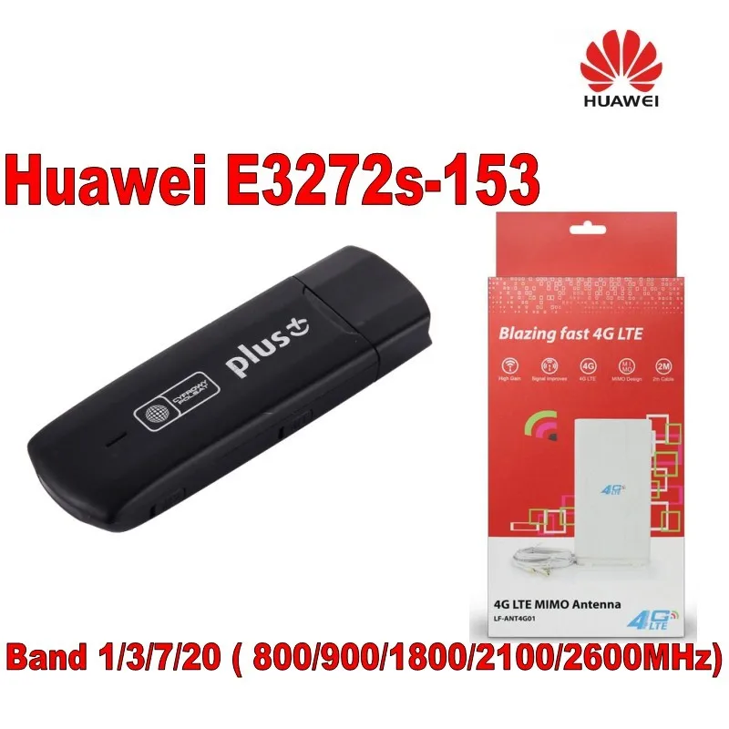 Универсальный модем 4g USB ключ Huawei E3272s 153 LTE 4G + crc9 49DBI двойная антенна|dongle huawei|usb dongleusb