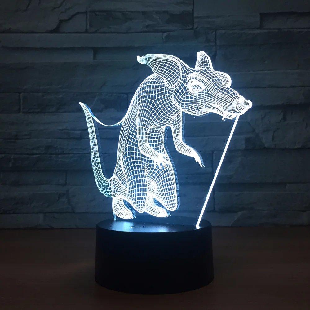 Новинка лиса 3d стерео Управление освещением Интеллектуальный индукционный