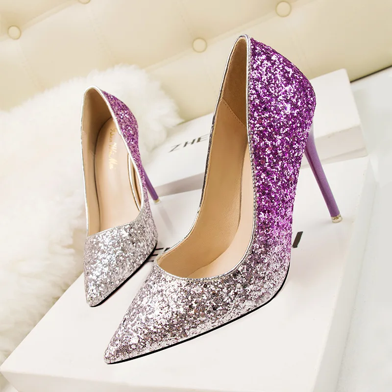Туфли лодочки женские на высоком каблуке 11 см пикантная обувь шпильке свадебные