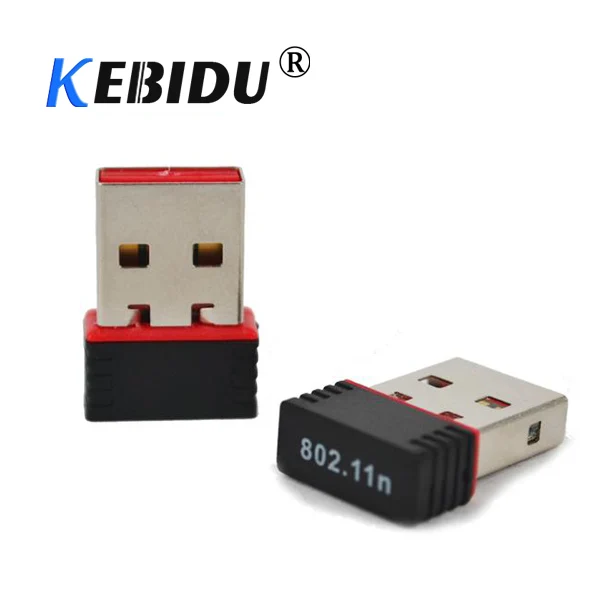 Мини Сетевая карта kebidu 150 Мбит/с беспроводной USB WiFi LAN адаптер 802.11n/g/b WIFI антенна с