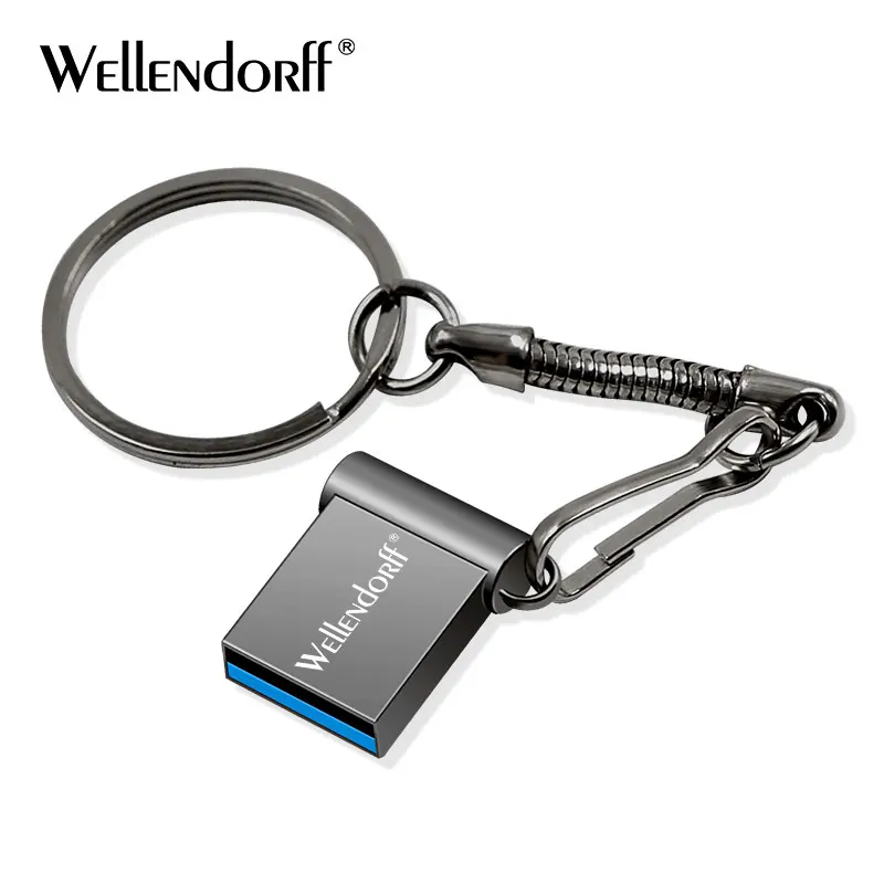 gray Супер мини usb флеш-накопитель 128 ГБ флеш-накопитель 64 ГБ 32 ГБ флеш-накопитель 16 ГБ 8 ГБ флеш-накопитель с подарочным кольцом для ключей - Цвет: gray