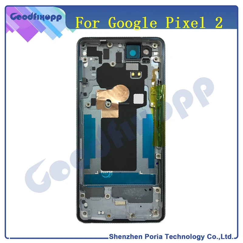 Крышка батарейного отсека для Google Pixel 2 металлическая задняя крышка запасные