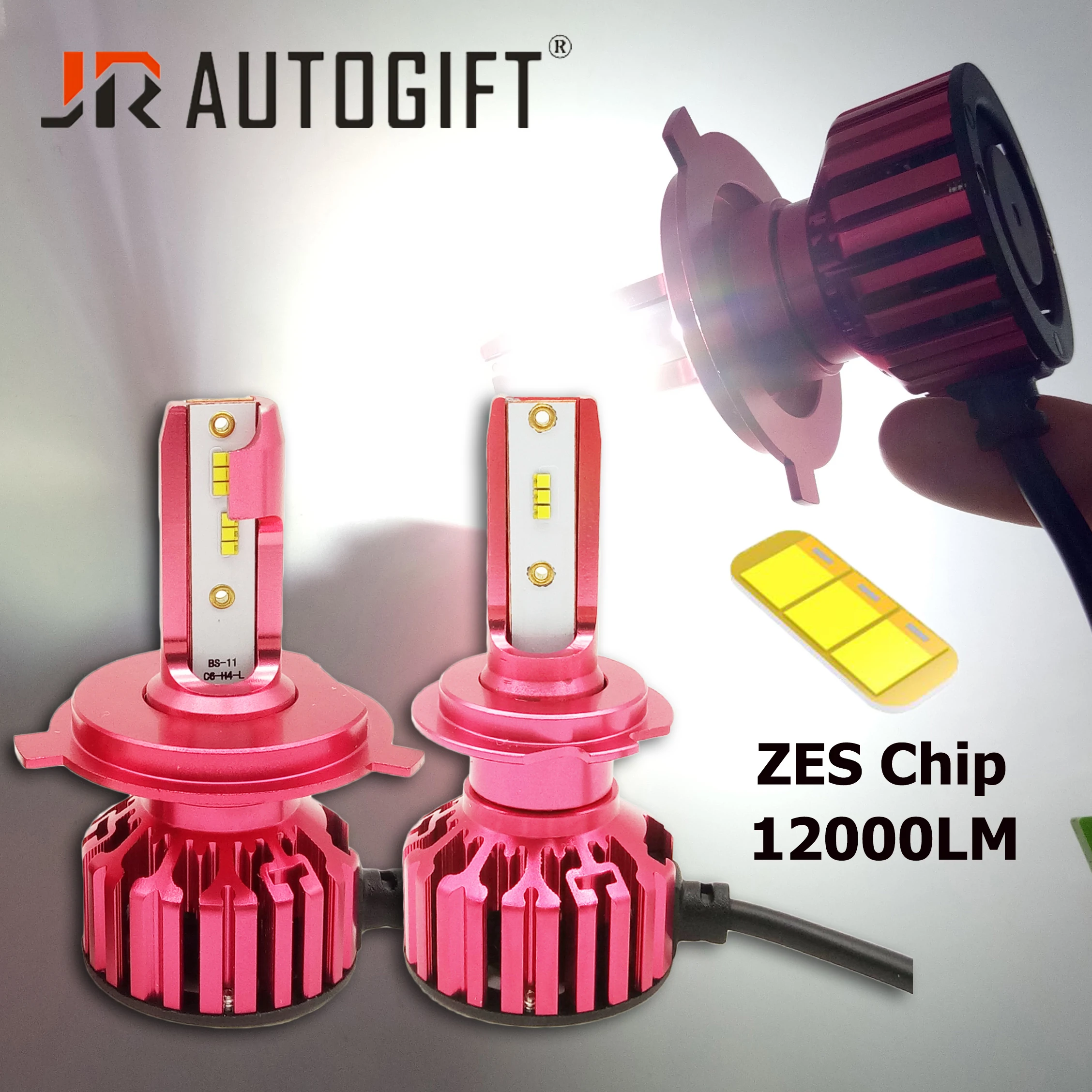Автомобильные противотуманные фары H7 ZES Chip 12000LM Mini автомобильная светодиодная