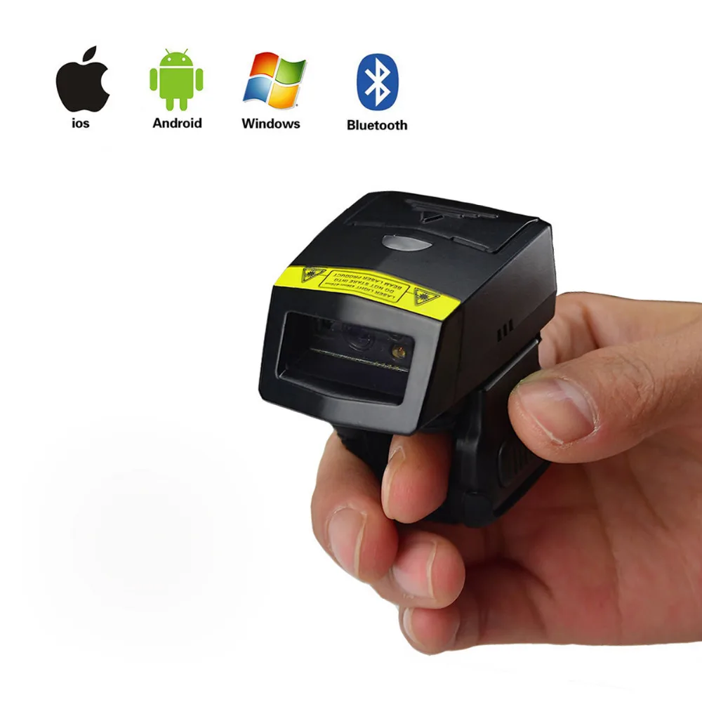 FS02 носимый 2D сканер штрих кода Мини Bluetooth считыватель кодов для Andriod/IOS|bar code reader|2d