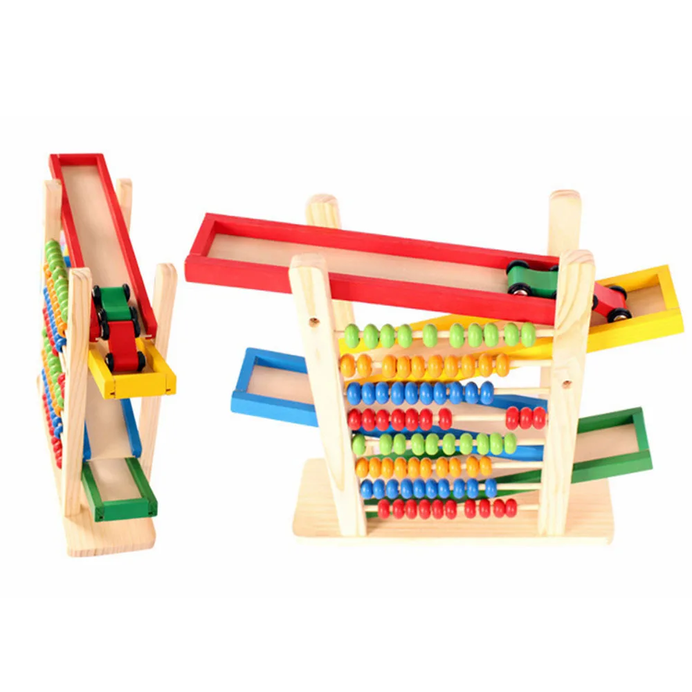 Детские Монтессори Развивающие деревянные игрушки креативные красочные Абаки с