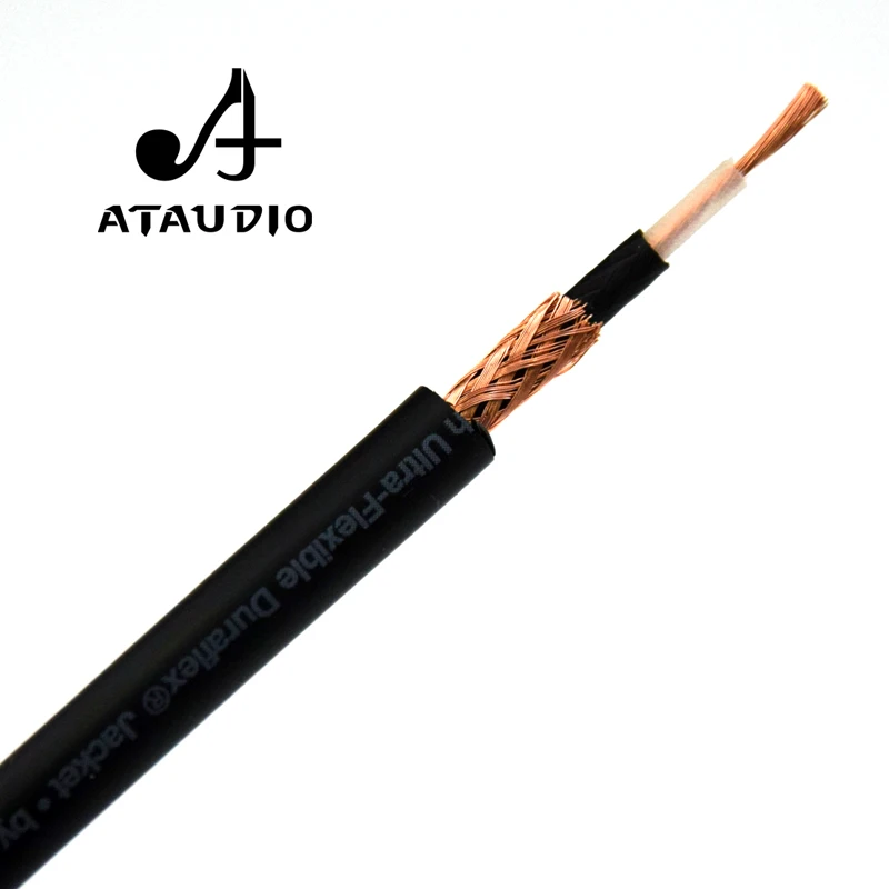 ATAUDIO 4N OFC 75ohm Hifi Digital Coaxial Audio Video Rca Cable Hi-end RCA to RCA Male Subwoofer Audio Cable 1m 2m images - 6