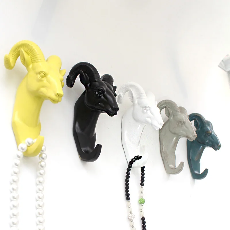 Декоративные настенные крючки для пальто из смолы креативные домашние