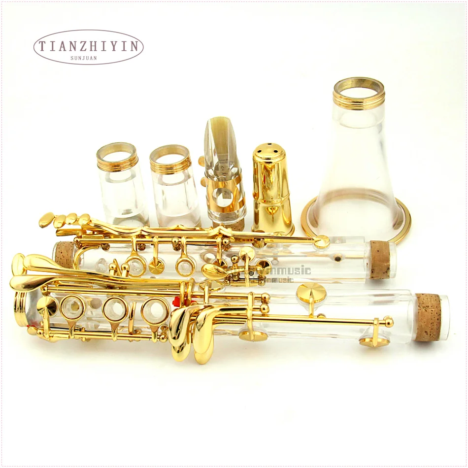clear clarinet kit Bb key real gold plated parts new | Спорт и развлечения