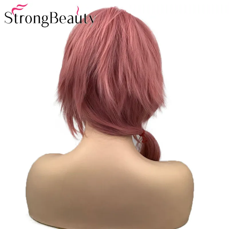 StrongBeauty темно-розовый светильник-синий парик косплевечерние НКА Синтетические