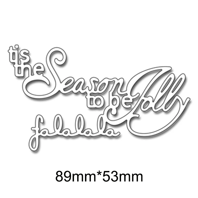 Good Word &quottis the season&quot металлические режущие штампы трафареты сделай сам для