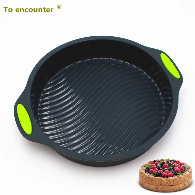 Круглая силиконовая 3D форма для выпечки торта диаметром 9 дюймов|baking dish|baking cake