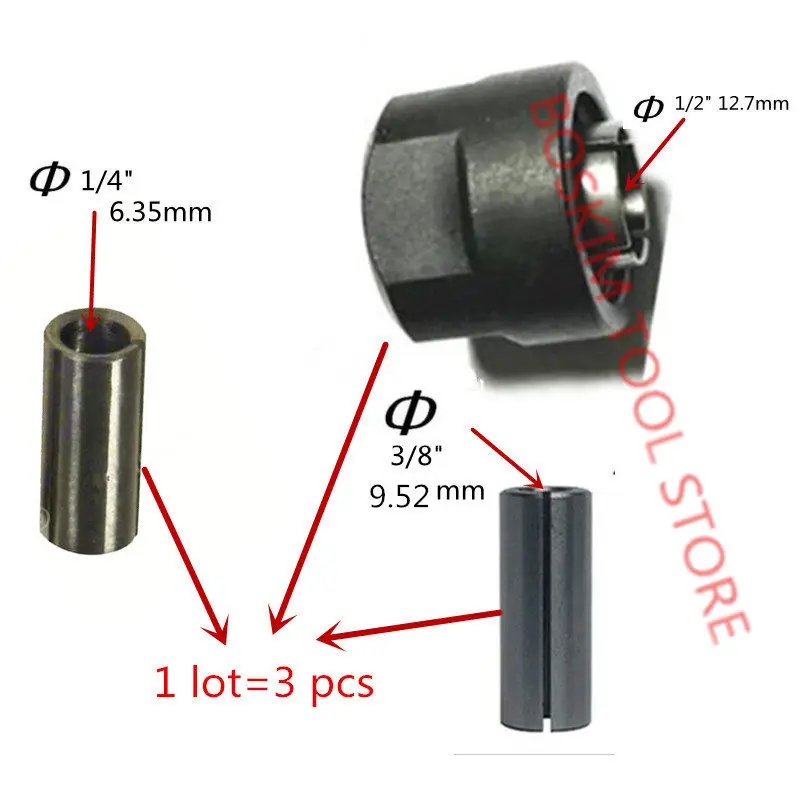 Цанга 1/2 "1/4" 3/8 "6 мм 8 10 12 7 для BOSCH GOF1200A GOF1200 GOF1300CE GOF1300ACE GOF2000CE GOF1400CE GOF1600CE|for