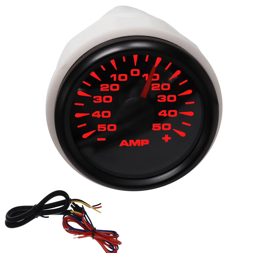 Универсальный 52 миллиметровый амперметр водонепроницаемый с 8 цветной