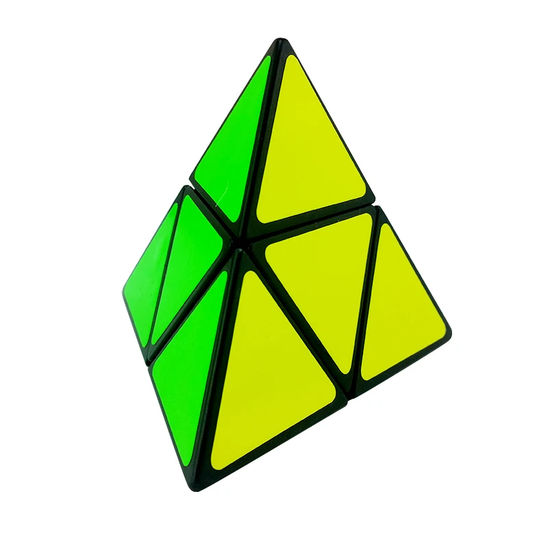 Pyramid Magic Cube Пирамида магический куб головоломка на скорость игрушки для детей развивающие профессиональные твист игра в голову черная наклейка кубики детский подарок - Цвет: Pyramid Magic Cube