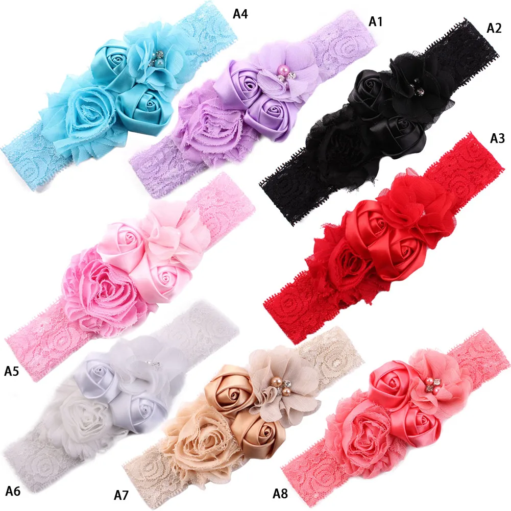 

Children Cute Lace Baby Headband Chic Lace Flower Baby Girls Newborn Infant Toddler Headwear Hair Bow Headdress Hair Accessories