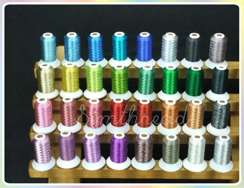 Швейная машина Simthread 32 цвета 550 ярдов|metallic embroidery thread|embroidery threadembroidery thread metallic |