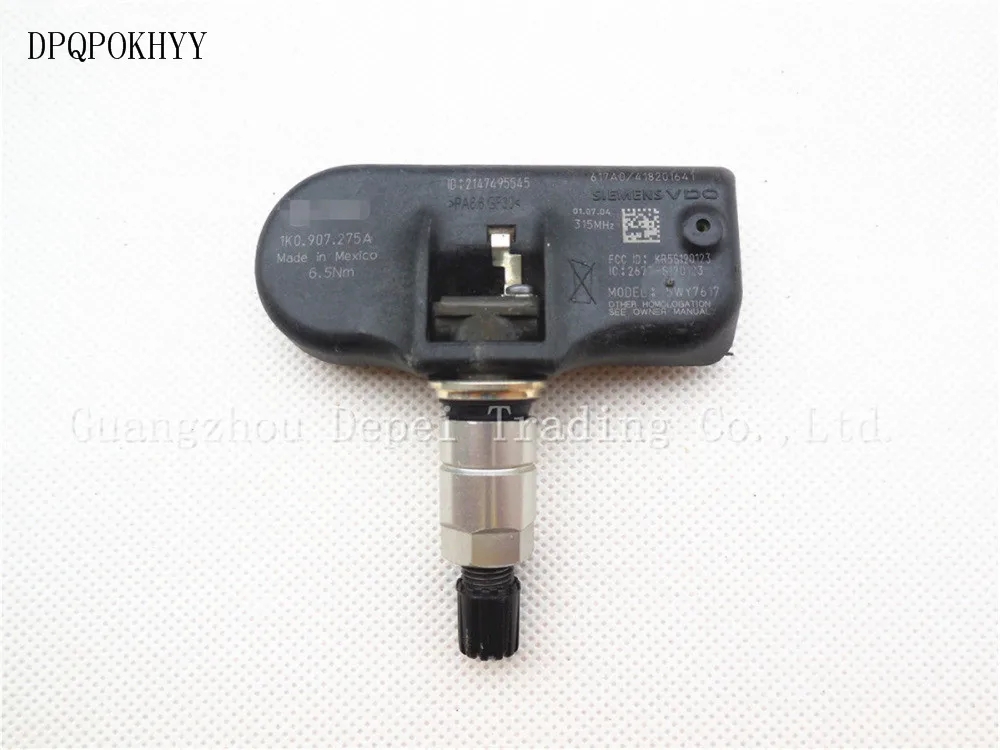 DPQPOKHYY не новая Подлинная для Volkswagen Audi датчик контроля давления в шинах (TPMS) (315 МГц)