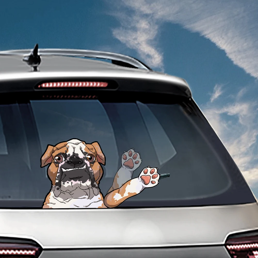 Мах бульдогом наклейки на стеклоочиститель ПВХ Наклейки заднее стекло ветровое
