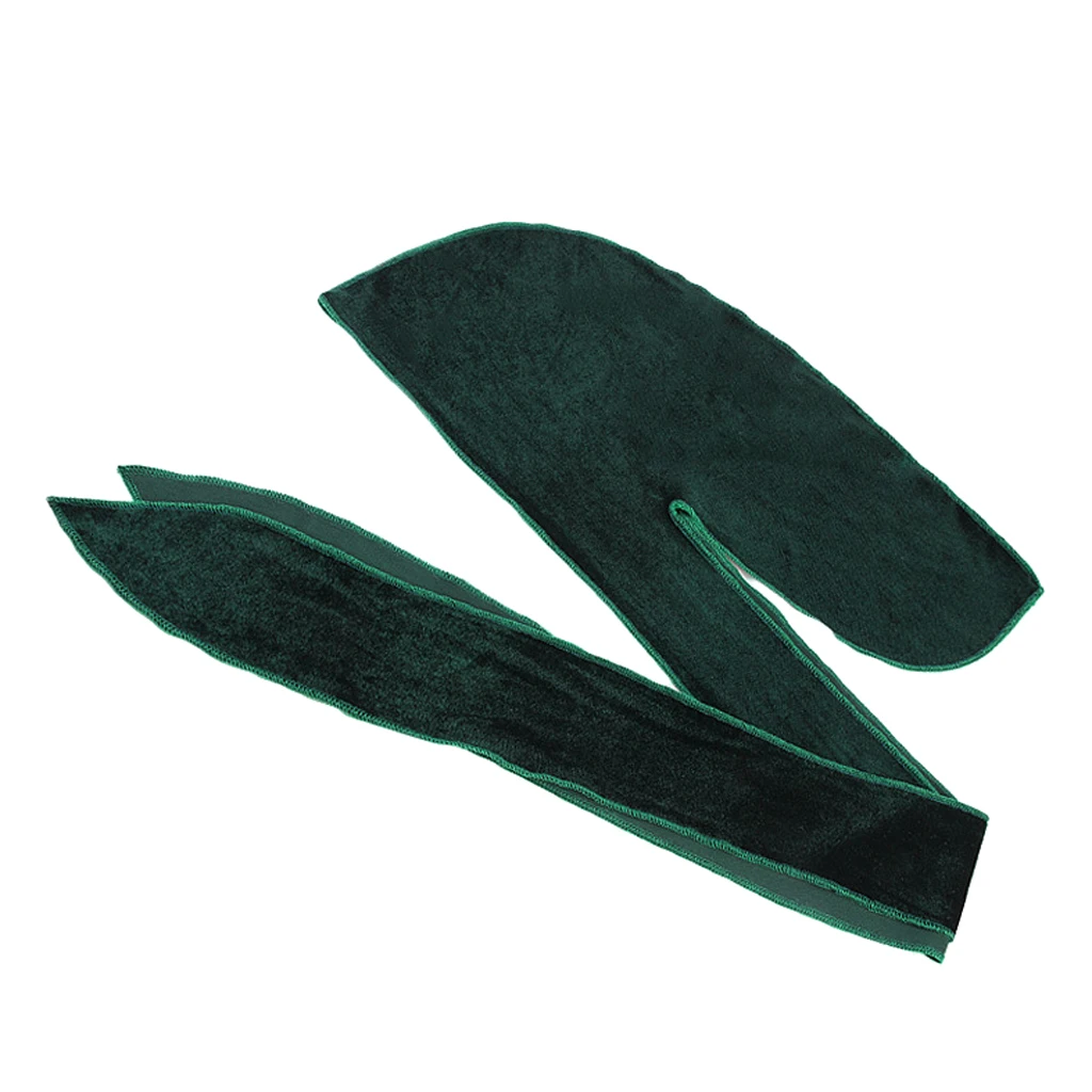 Women Men Long Tail Plain Velvet Bandana Turban Hat Durag Headwear Pirate Cap Head Wraps | Аксессуары для одежды