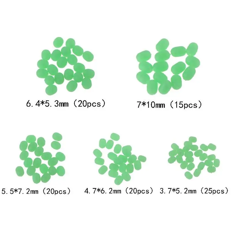 100 шт./лот светящиеся бусины рыболовные космические бобы круглые поплавковые
