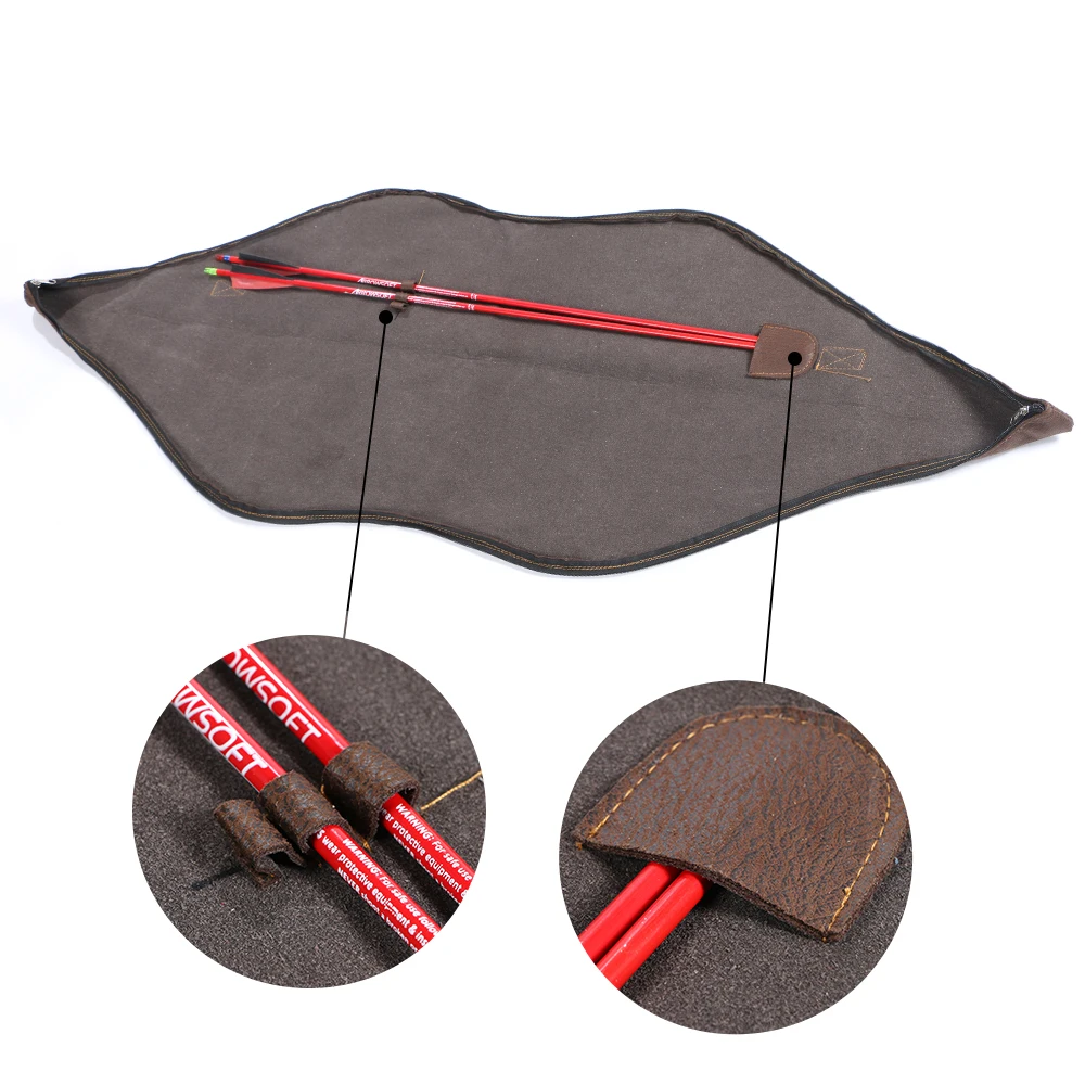 TOPARCHERY 47 ''53'' 58 ''69'' кожаный охотничий чехол, мягкий легкий коричневый лук, сумка для рекурсивного традиционного Лука