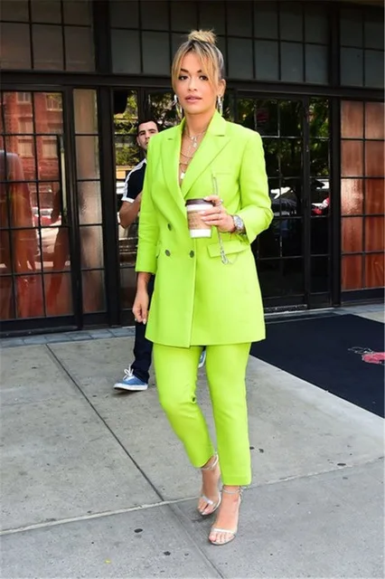 Female Custom Made Casual Elegant Jacket Pants Work Wear Plus Size Women Suits Costume