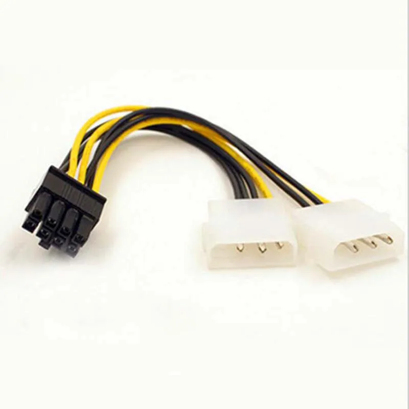 

Двойной переходник для видеокарты 4P/8P, 100 шт.