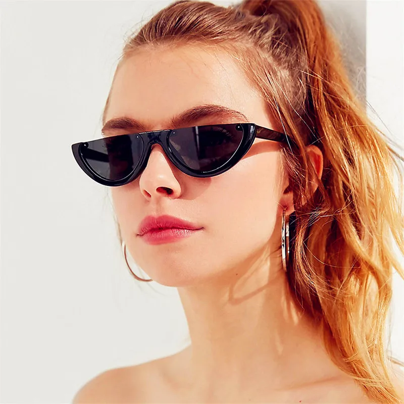 Занавес Lunette de Soleil Новинка Ретро треугольные солнцезащитные очки кошачий глаз