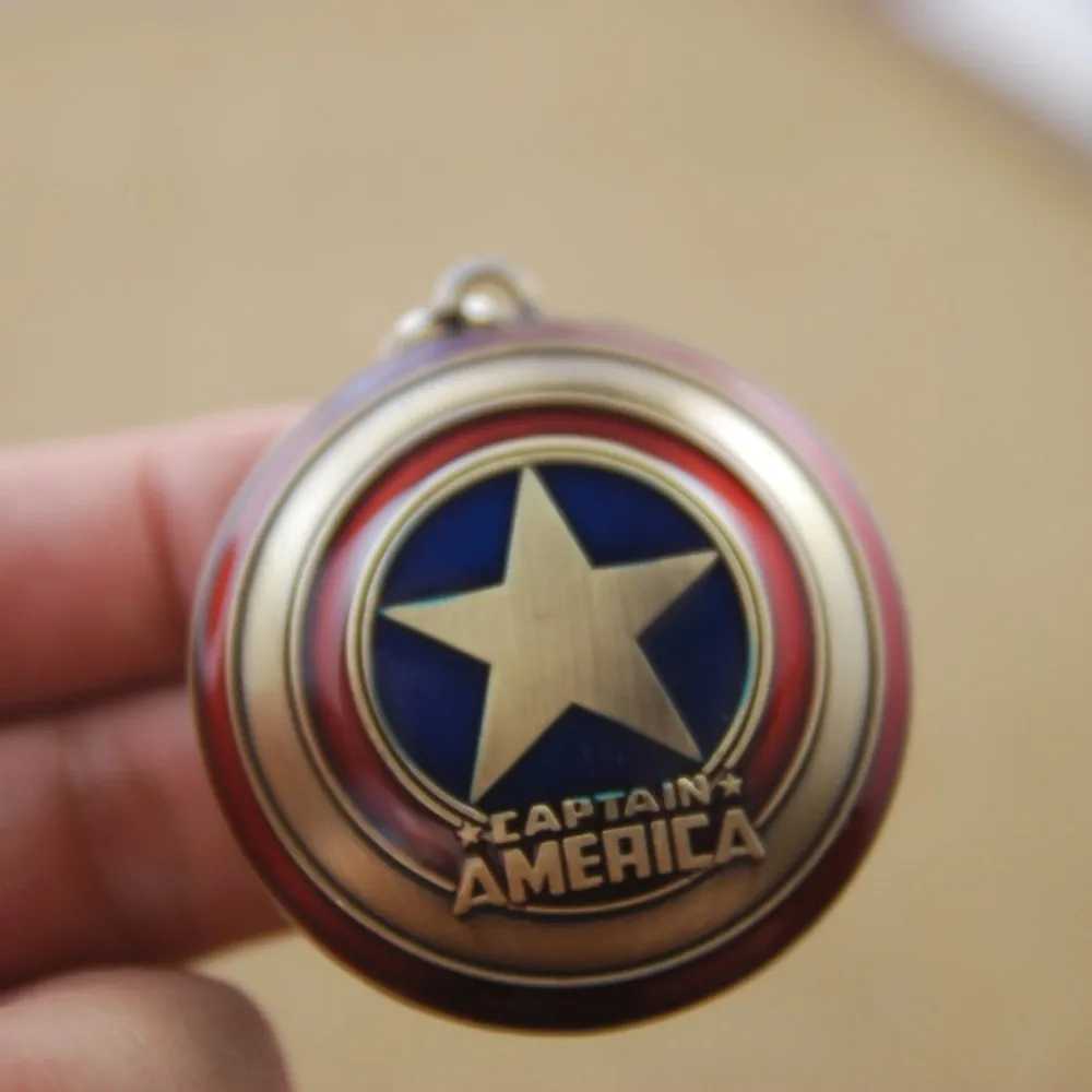 Новинка! Горячая Распродажа! Супер герой Марвел, Капитан Америка, подвеска, брелок для ключей, llaveros, металлический, Мстители, косплей, брелок, ювелирные изделия