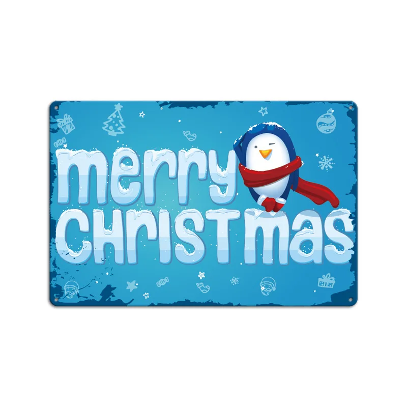 H Merry Christmas домашняя доска потертый шикарный металлический знак бар кафе фермерский дом декоративные тарелки наклейки на стену металлическая живопись Декор MN63 - Цвет: H