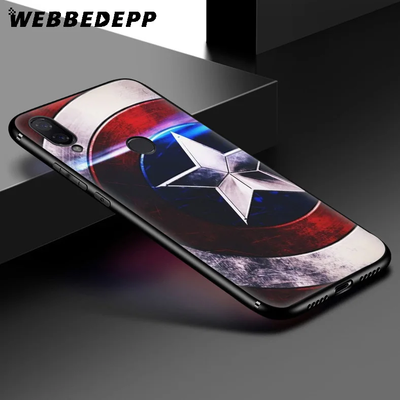 WEBBEDEPP Captain America Caps мягкий чехол для Xiaomi Redmi K20 7A 4A 4X 5 5A 6 6A S2 Note 8 4 7 Pro Plus Prime |