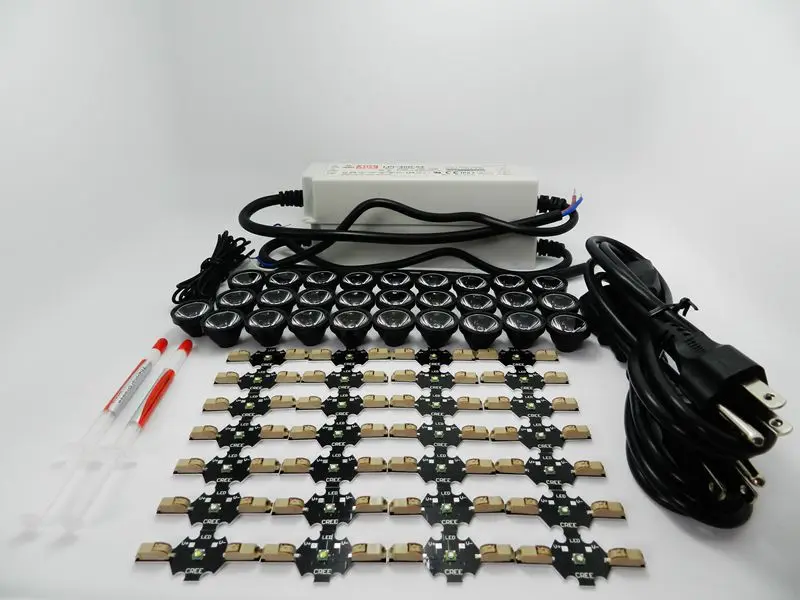 Бесплатная доставка новинка кристаллический Без припоя CREE XPE 84 Вт светодиодный