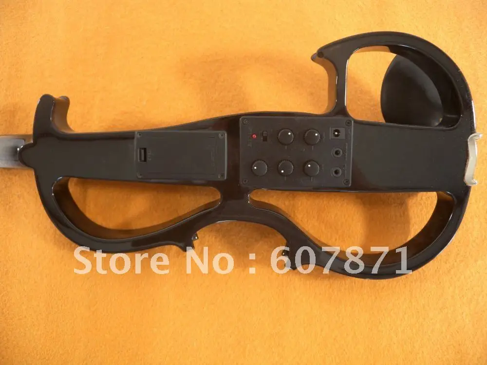 Новинка 4/4 электрическая скрипка из твердой древесины мощный звук большой разъем