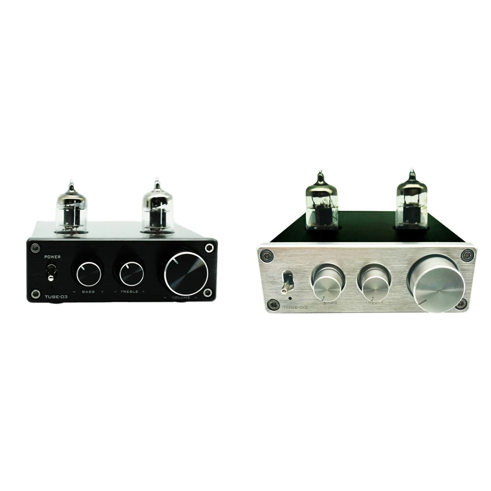 Алюминиевый предусилитель домашний HIFI мини проигрыватель Phono 6J1 трубка Универсальный предусилитель наушники вакуумные RIAA регулируемый
