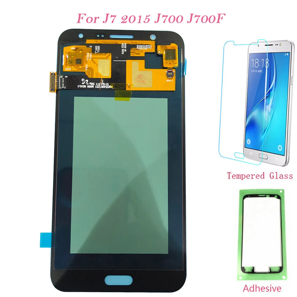Тест AMOLED для Samsung Galaxy J7 2015 J700 J700F J700M J700H сенсорный экран дигитайзер ЖК дисплей