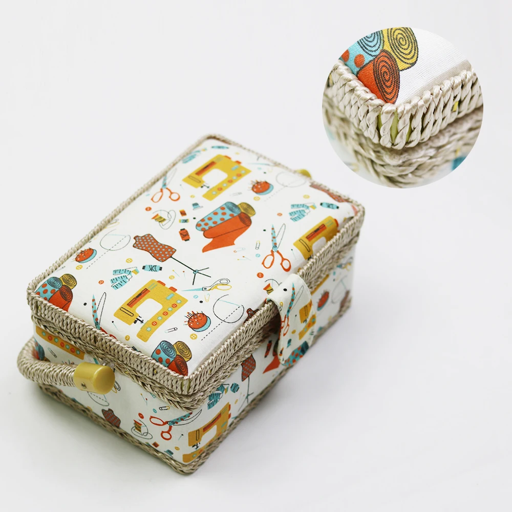D & корзина для хранения швейных изделий из хлопковой ткани коробка шитья