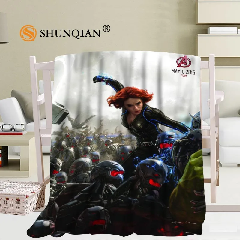 Blanket Заказное дорожное одеяло с рисунком Marvel для дома, телевизора, повседневное мягкое пушистое теплое одеяло для семьи - Цвет: Blanket